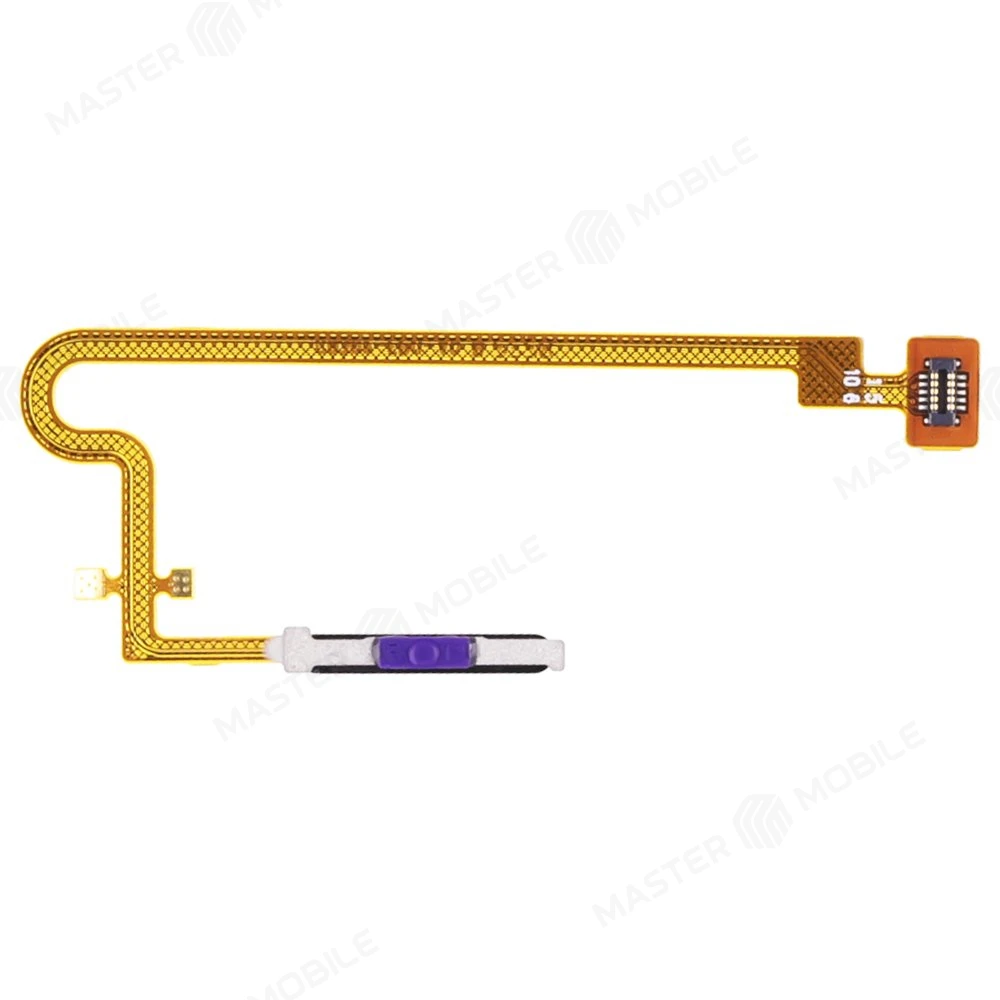 Шлейф для Realme C30S (RMX3690) с комп. + сканер отпечатка пальца (голубой) фото №2