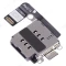 Шлейф для Apple iPhone 14 / iPhone 14 Plus / iPhone 16E с комп. + разъем SIM (1 SIM Version) (ORIG100) фото №3