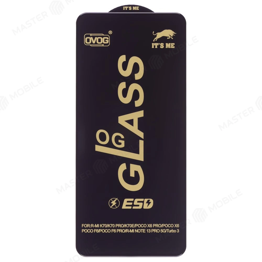 Защитное стекло OG Glass для Xiaomi Poco X6 (23122PCD1G) / X6 Pro (2311DRK48G) / Redmi Note 13 Pro 5G (2312DRA50C) (черный)