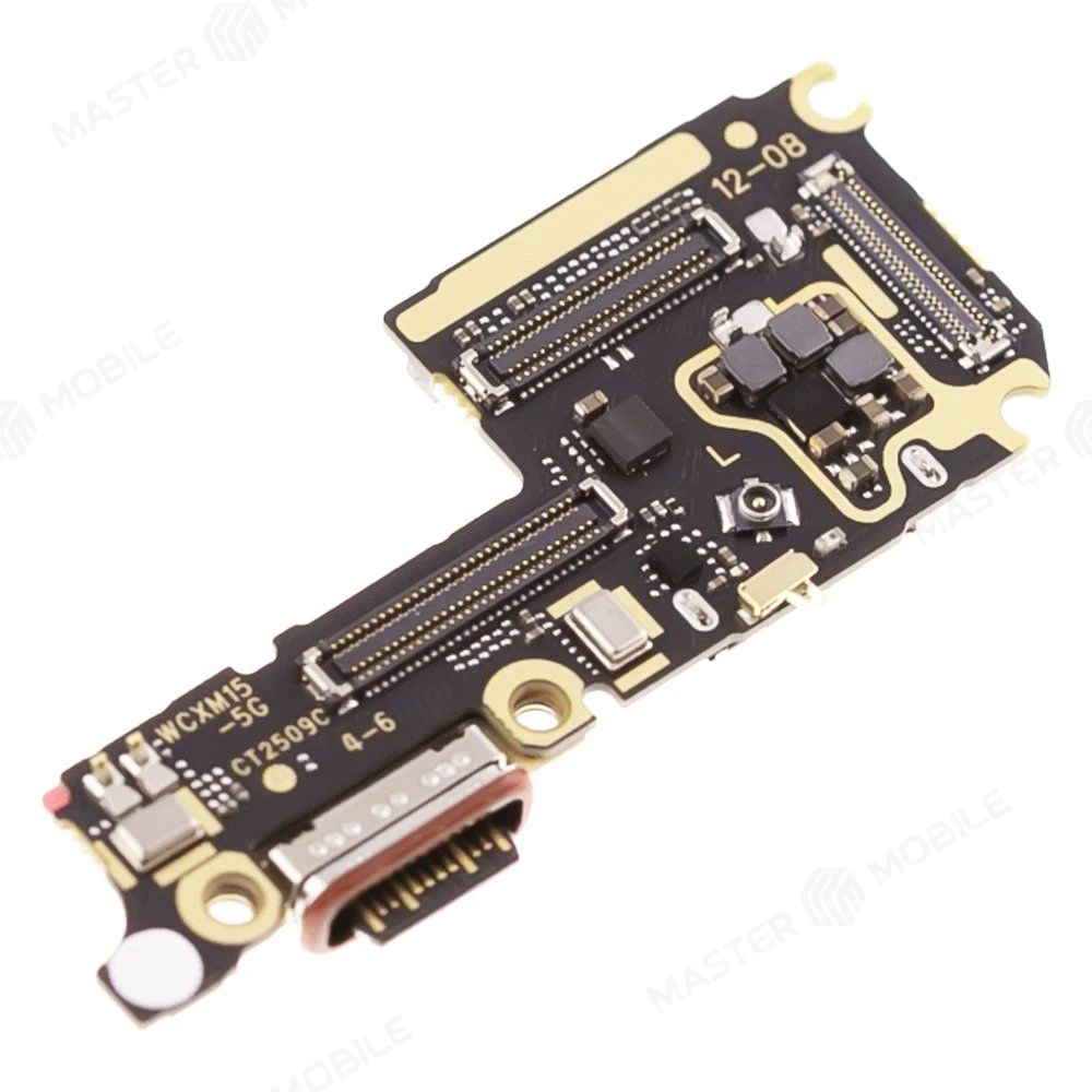 Нижняя плата для Xiaomi 15 (24129PN74G) с комп. + разъем зарядки + микрофон + разъем SIM фото №3