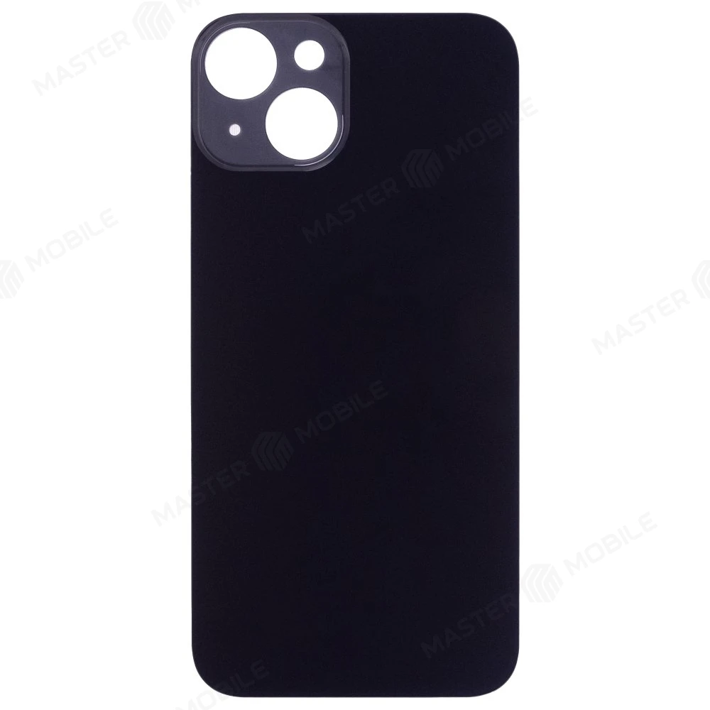 Задняя крышка для Apple iPhone 14 (черный) (с широким отверстием) (Premium)