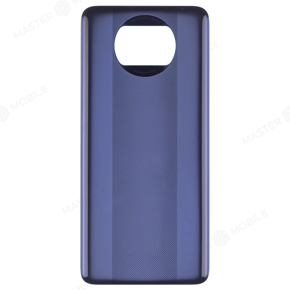 Задняя крышка для Xiaomi Poco X3 / Poco X3 NFC (M2007J20CG) / Poco X3 Pro (M2102J20SG) (черный) (Premium) фото №1