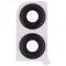 Стекло задней камеры для Huawei Honor 8X/8X Premium (JSN-L21) (черный) (в рамке) фото №1