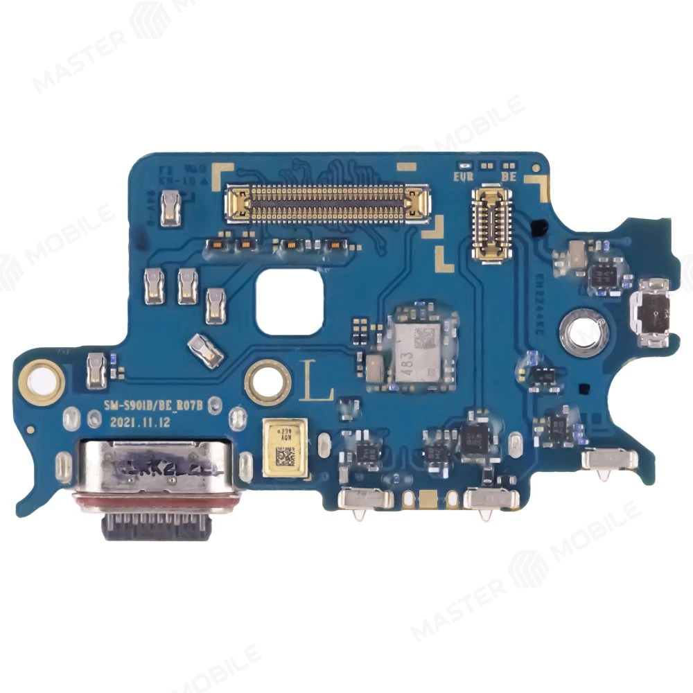 Нижняя плата для Samsung S901 Galaxy S22 с комп. + разъем зарядки + микрофон + разъем SIM (ORIG100) фото №1