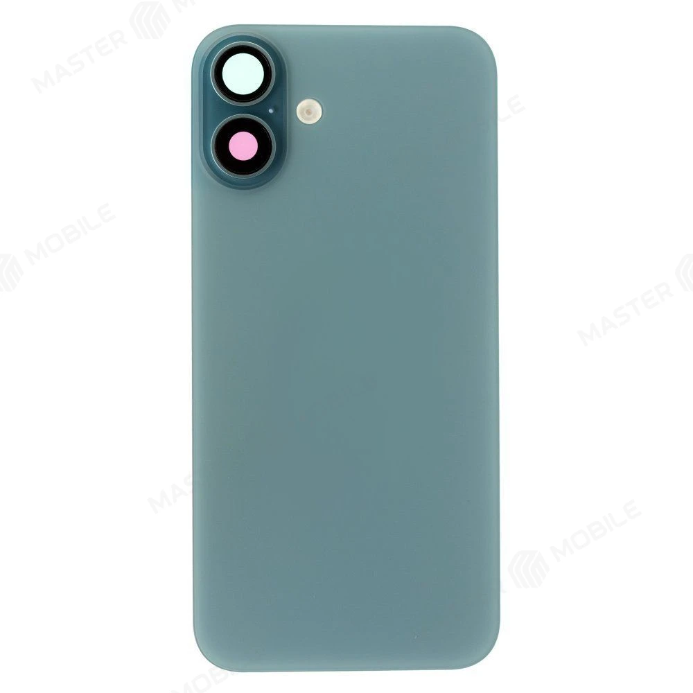 Задняя крышка для Apple iPhone 16 Plus (зеленый) (в сборе со стеклом камеры и шлейфом) (Premium)  фото №1