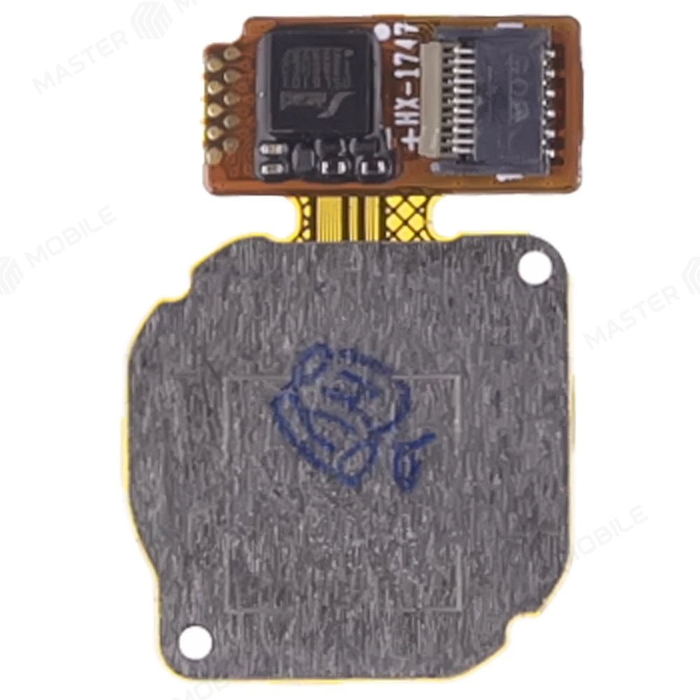 Шлейф для Huawei P20 Lite (ANE-LX1) / P8 Lite 2017 / Nova 3E (ANE-AL00) с комп. + сканер отпечатка пальца (синий)  фото №2