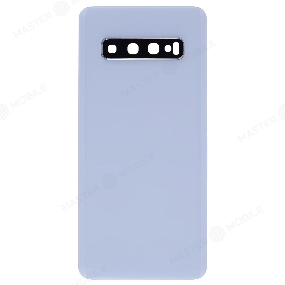 Задняя крышка для Samsung G973 Galaxy S10 (белый) (в сборе со стеклом камеры)
