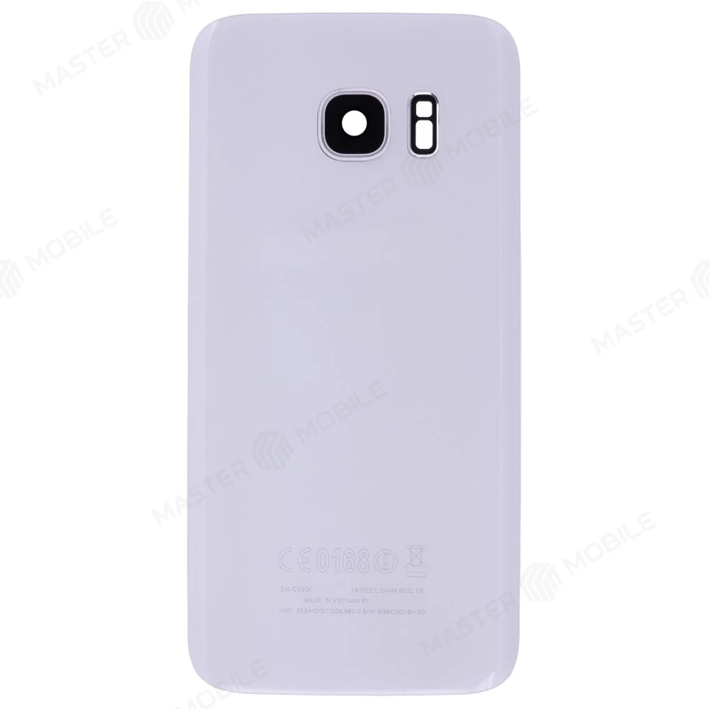 Задняя крышка для Samsung G930 Galaxy S7 (белый) (в сборе со стеклом камеры)
