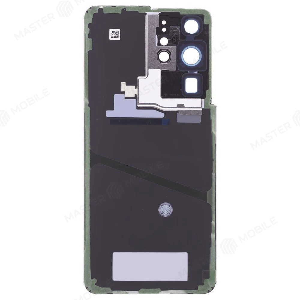 Задняя крышка для Samsung G998 Galaxy S21 Ultra (черный) (в сборе со стеклом камеры) (ORIG100) фото №2