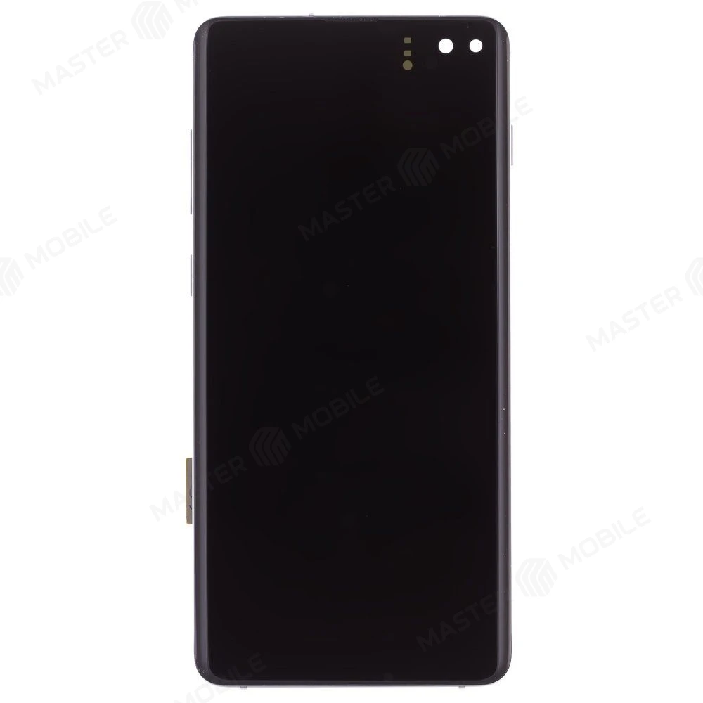 Дисплей для Samsung G975 Galaxy S10+ + тачскрин (зеленый) (в рамке) (ORIG100) (возможен дефект ЛКП) фото №1