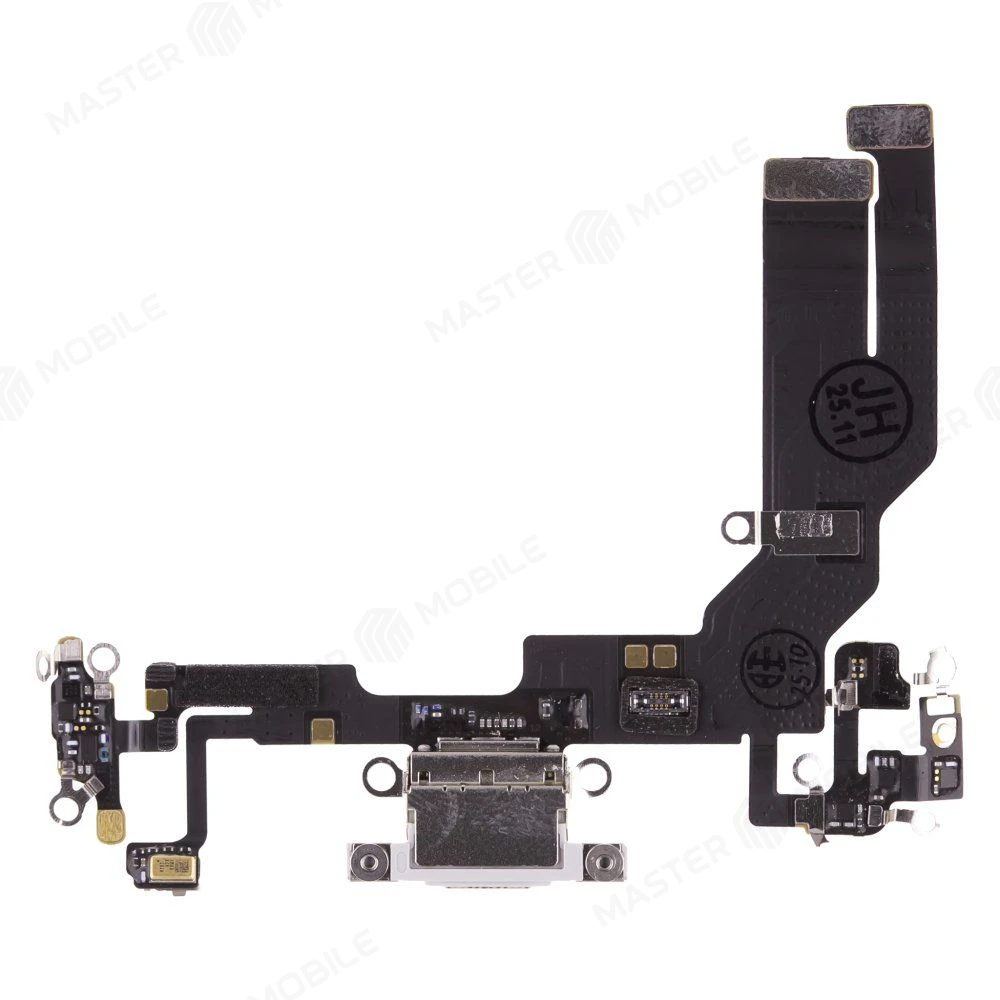 Шлейф для Apple iPhone 16E с комп. + разъем зарядки (белый) (ORIG100) фото №1