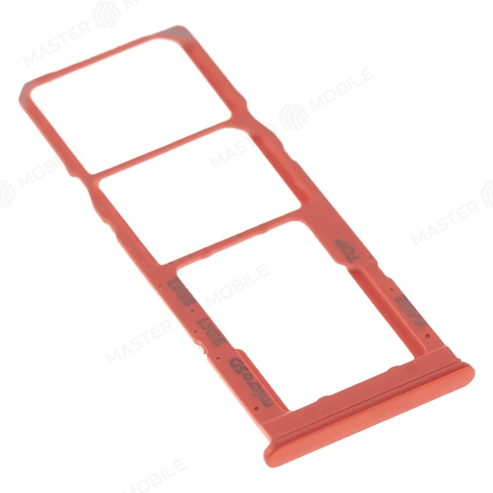 Держатель сим-карты для Samsung A127 Galaxy A12 Nacho (красный) фото №3