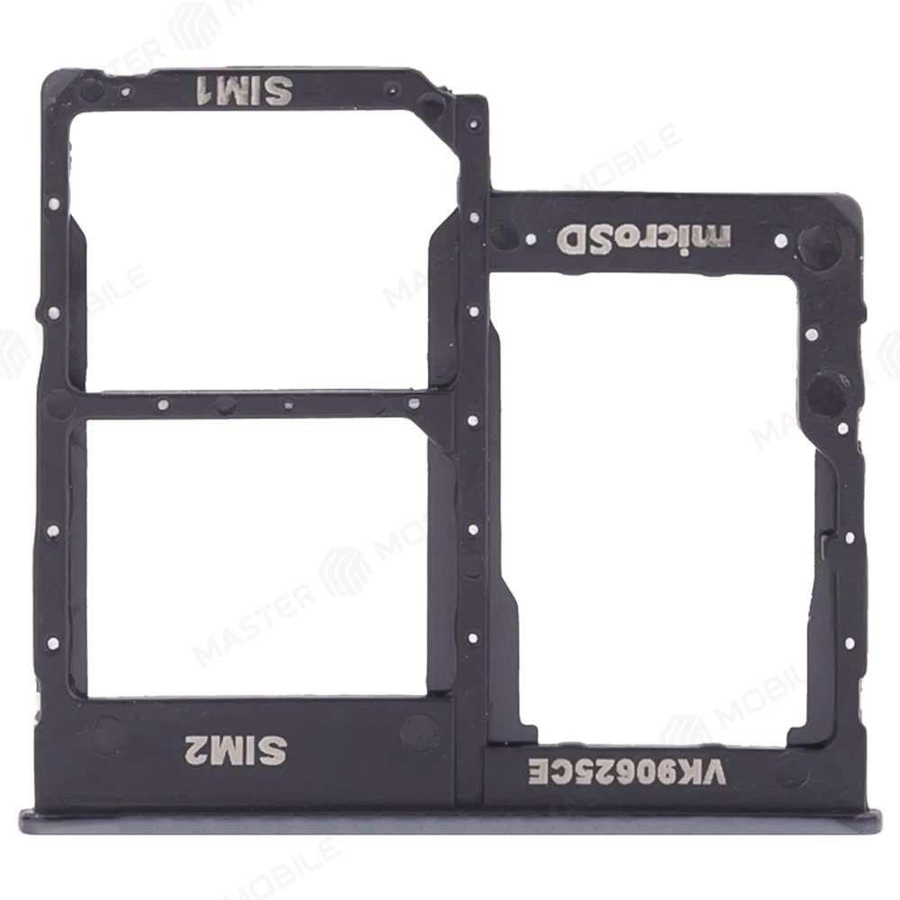 Держатель сим-карты для Samsung A415 Galaxy A41 (черный) фото №1