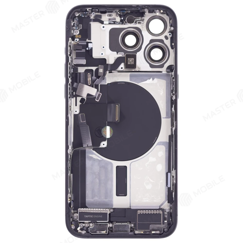 Корпус для Apple iPhone 15 Pro Max (черный) (в сборе) (с разбора) (ORIG100) (возможен дефект ЛКП) фото №2