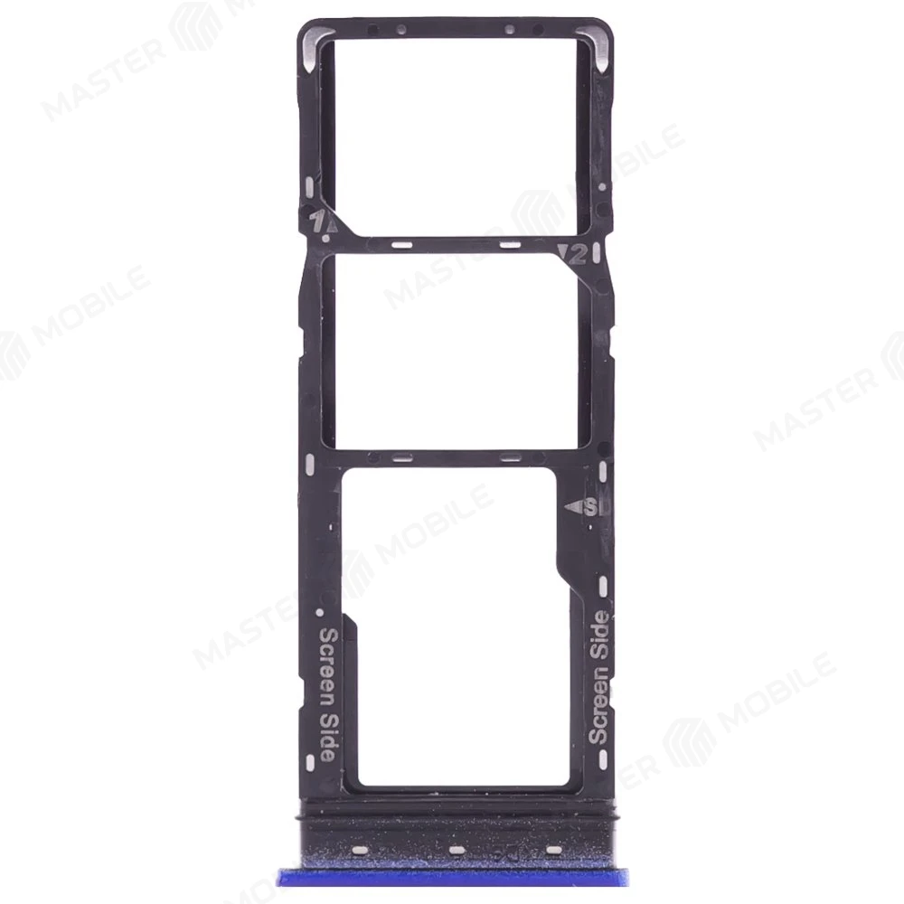Держатель сим-карты для Tecno Spark 5 / Tecno Spark 5 Air (KD6) / Tecno Spark 5 Pro (KD7) (синий)
