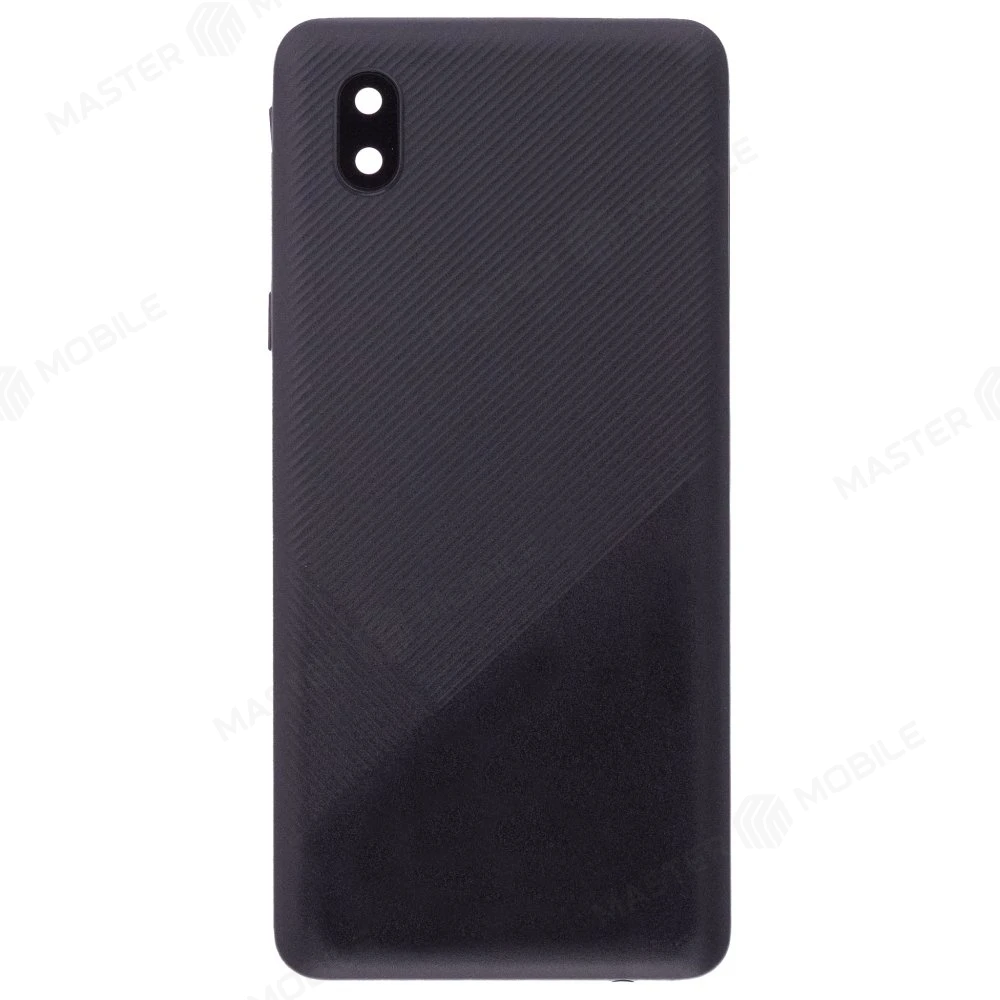 Задняя крышка для Samsung A013 Galaxy A01 Core (черный) (в сборе со стеклом камеры)