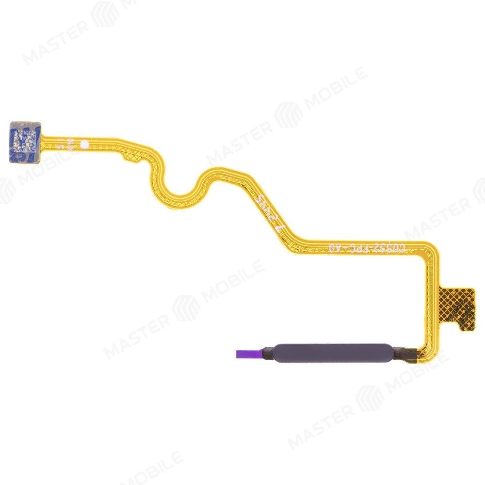 Шлейф для Tecno Spark GO 2 (KM4) с комп. + сканер отпечатка пальца (черный) фото №1