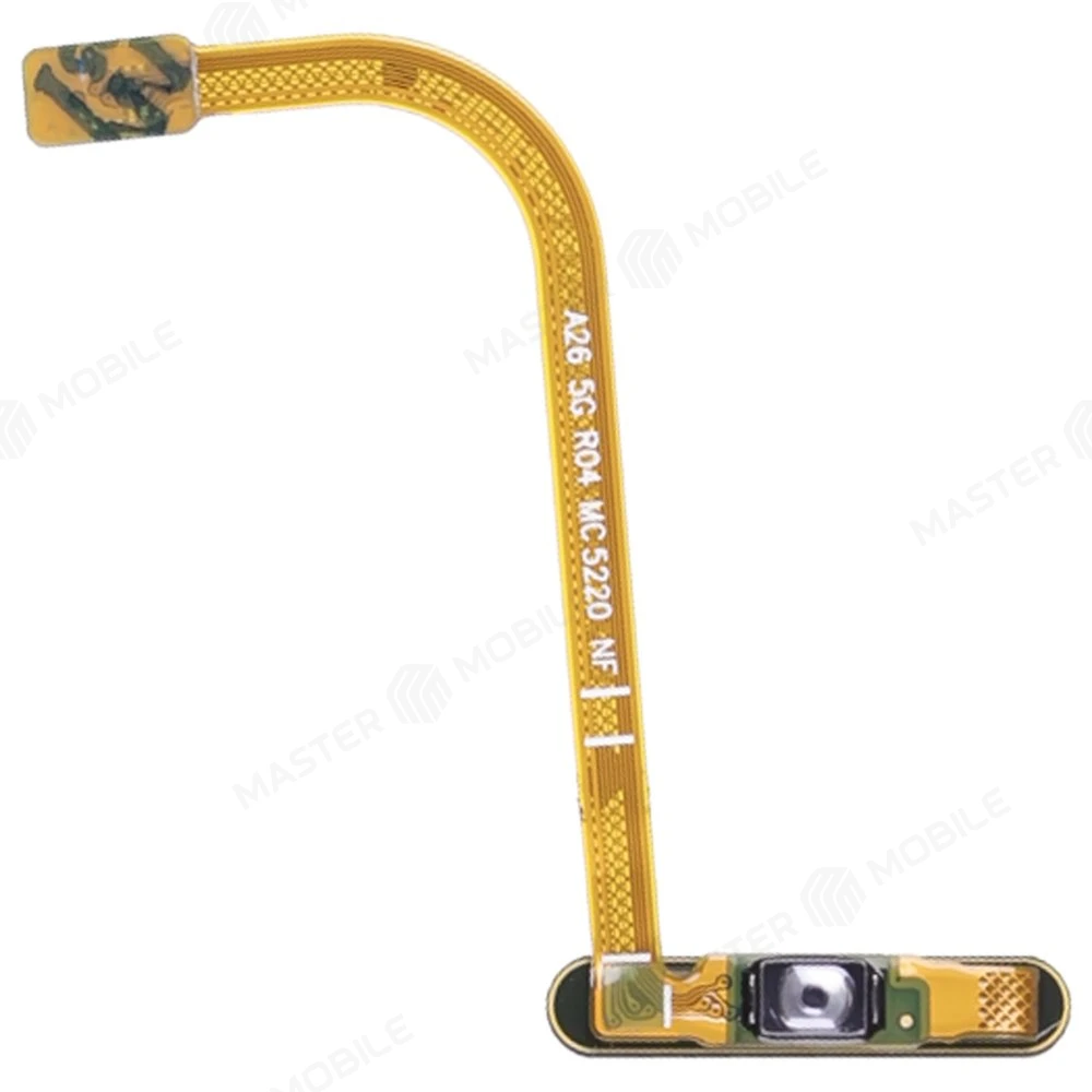 Шлейф для Samsung A266 Galaxy A26 5G с комп. + сканер отпечатка пальца (кнопка включения) (черный)  фото №2