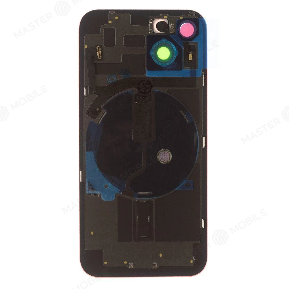 Задняя крышка для Apple iPhone 14 (красный) (в сборе со стеклом камеры и шлейфом) (Premium)  фото №2