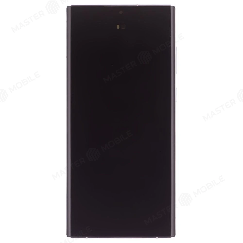 Дисплей для Samsung S908 Galaxy S22 Ultra + тачскрин (серебристый) (в рамке) (ORIG100) (SP) фото №1