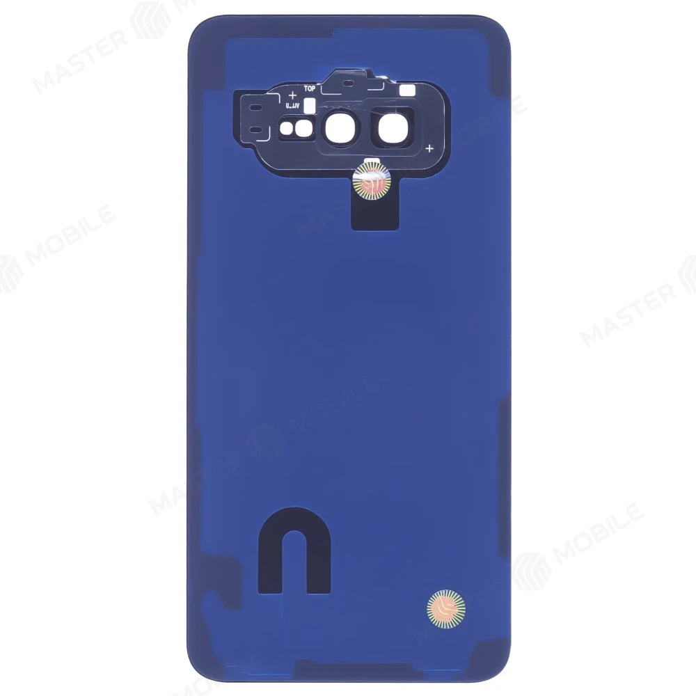 Задняя крышка для Samsung G970 Galaxy S10e (синий) (в сборе со стеклом камеры) фото №2