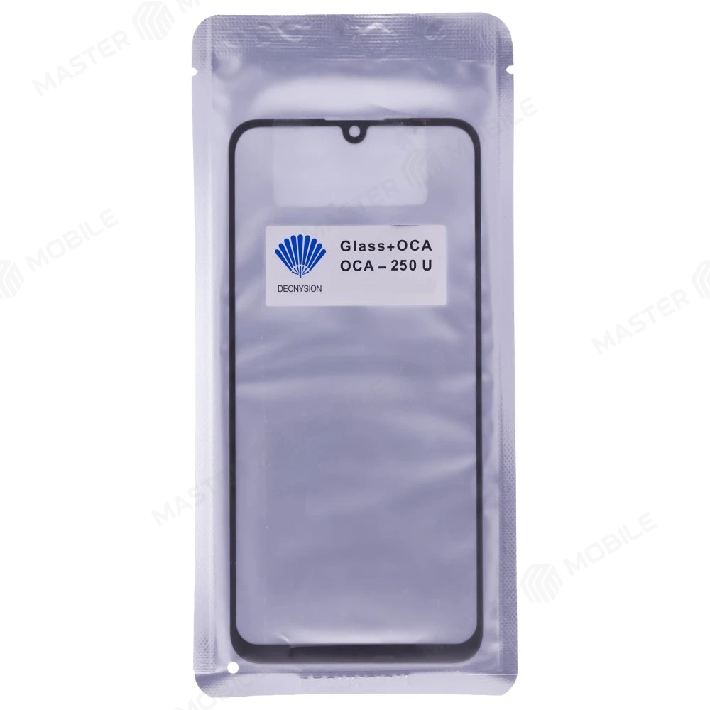 Стекло модуля для Samsung A205 Galaxy A20 / A307 Galaxy A30s + OCA (черный)