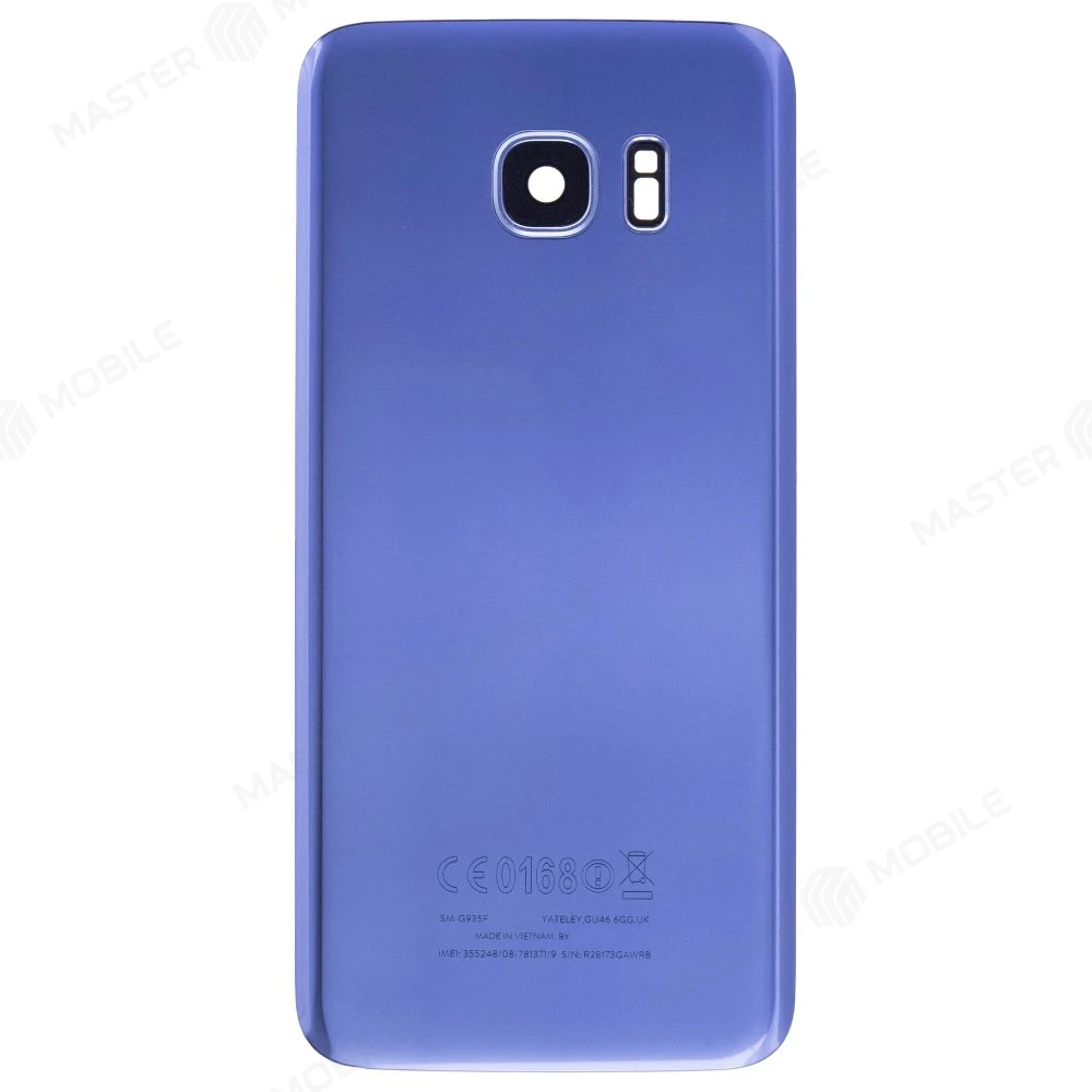 Задняя крышка для Samsung G935 Galaxy S7 Edge (синий) (в сборе со стеклом камеры)