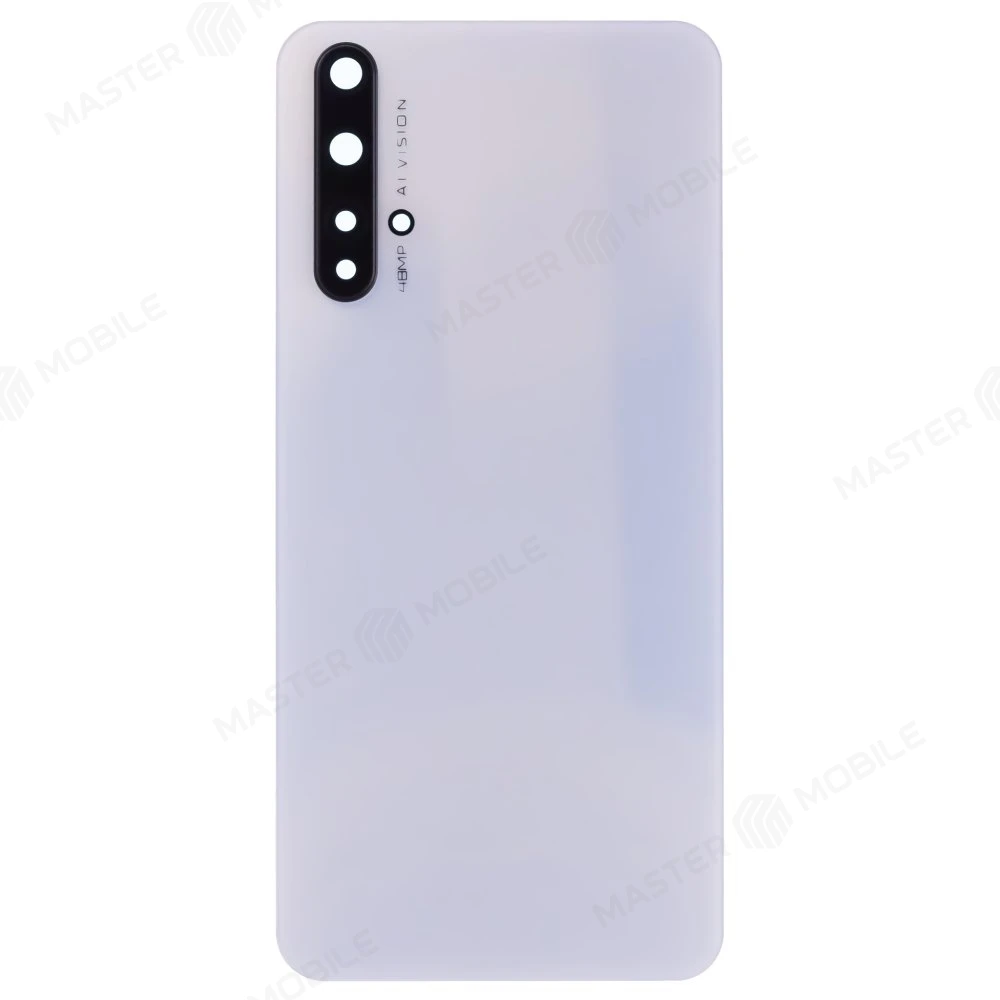 Задняя крышка для Huawei Honor 20 (YAL-L21) (белый) (в сборе со стеклом камеры)
