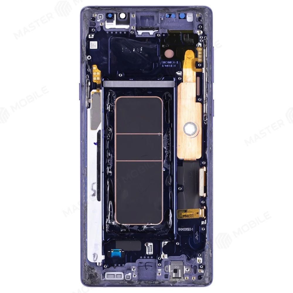Дисплей для Samsung N960 Galaxy Note 9 + тачскрин (синий) (в рамке) (ORIG100) (возможен дефект ЛКП) фото №2