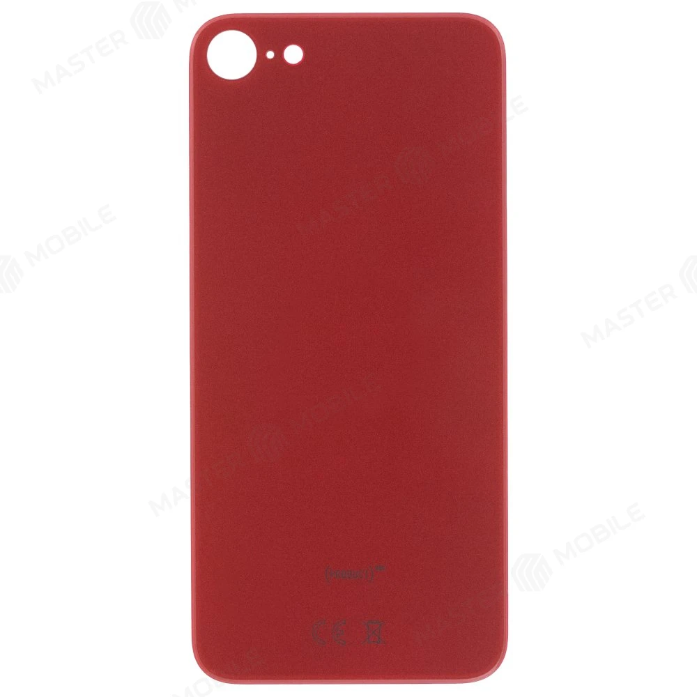 Задняя крышка для Apple iPhone SE 2020 (красный) (с широким отверстием) (Premium) фото №1