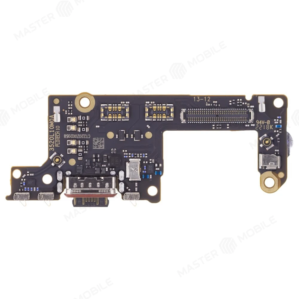 Нижняя плата для Xiaomi Poco F4 GT (21121210G) с комп. + разъем зарядки + микрофон (ORIG100)
