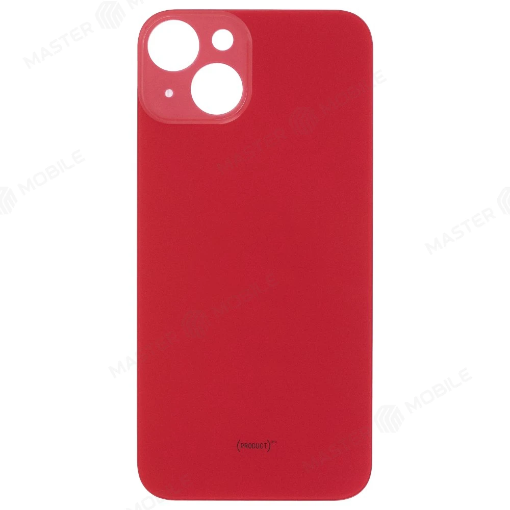 Задняя крышка для Apple iPhone 14 (красный) (с широким отверстием) (Premium)