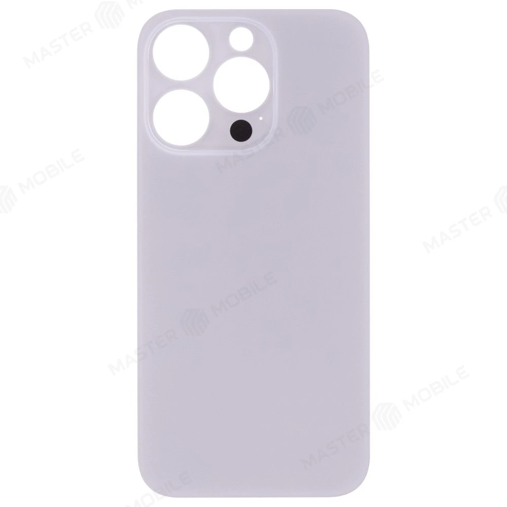 Задняя крышка для Apple iPhone 14 Pro (белый) (с широким отверстием) (Premium)