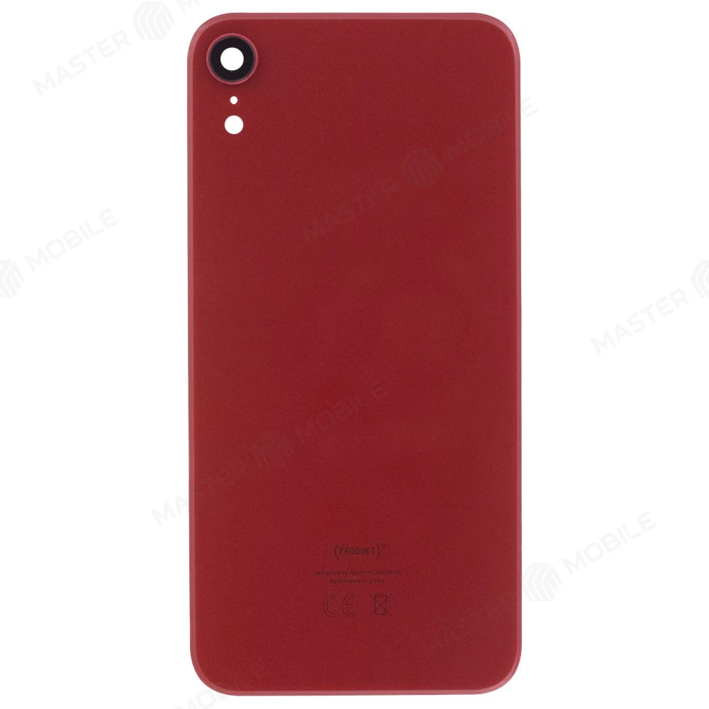 Задняя крышка для Apple iPhone Xr (красный) (в сборе со стеклом камеры) (Premium)