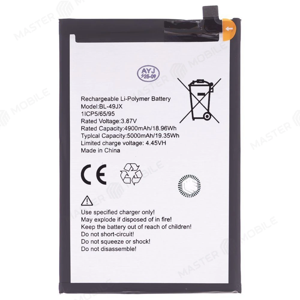 Аккумулятор для Infinix Note 10 Pro / Note 11 Pro (X697) / Hot 30 (X6831) / Hot 40 (X6836) / 40 Pro (X6837) / 50 Pro (X6881) и др. (BL-49JX) (Premium) фото №1