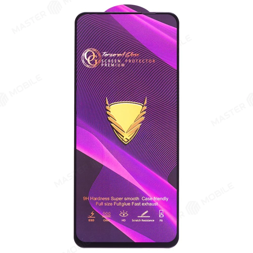 Защитное стекло OG Glass (3 в 1) для Realme 9 Pro+ (RMX3393) (черный) фото №1