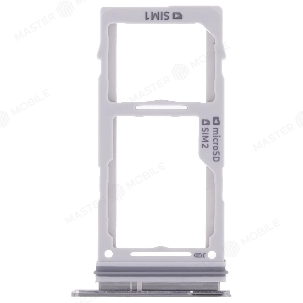 Держатель сим-карты для Samsung G973 Galaxy S10 / G975 Galaxy S10+ / G970 Galaxy S10e (серебристый)