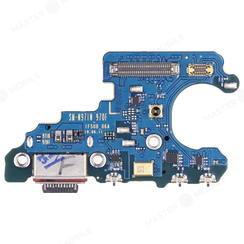 Нижняя плата для Samsung N970 Galaxy Note 10 с комп. + разъем зарядки + микрофон (ORIG100)  фото №1