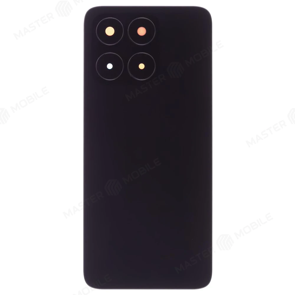 Задняя крышка для Huawei Honor X6a (WDY-LX1) (черный) (в сборе со стеклом камеры)