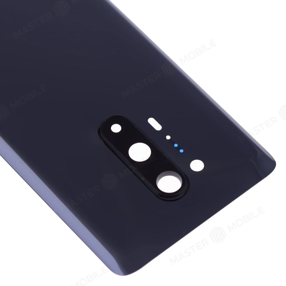 Задняя крышка для OnePlus 8 Pro (черный) (в сборе со стеклом камеры) фото №3