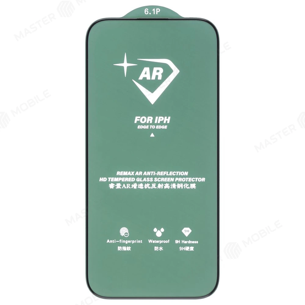 Защитное стекло Remax Corning Glass GL-86 для Apple iPhone 14 Pro (антибликовое) (черный) фото №3