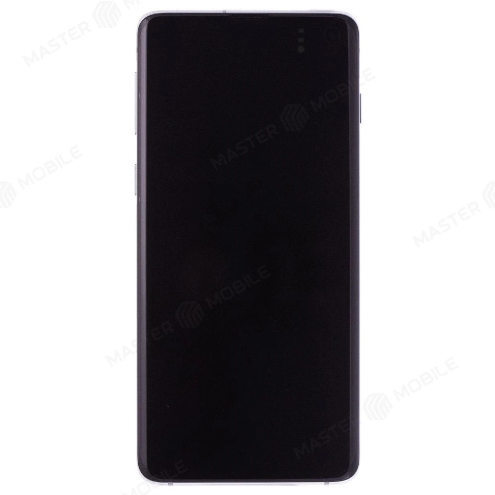 Дисплей для Samsung G973 Galaxy S10 + тачскрин (зеленый) (в рамке) (ORIG100)