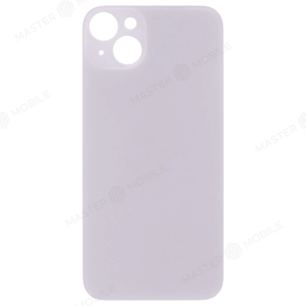 Задняя крышка для Apple iPhone 14 Plus (белый) (с широким отверстием) (Premium)