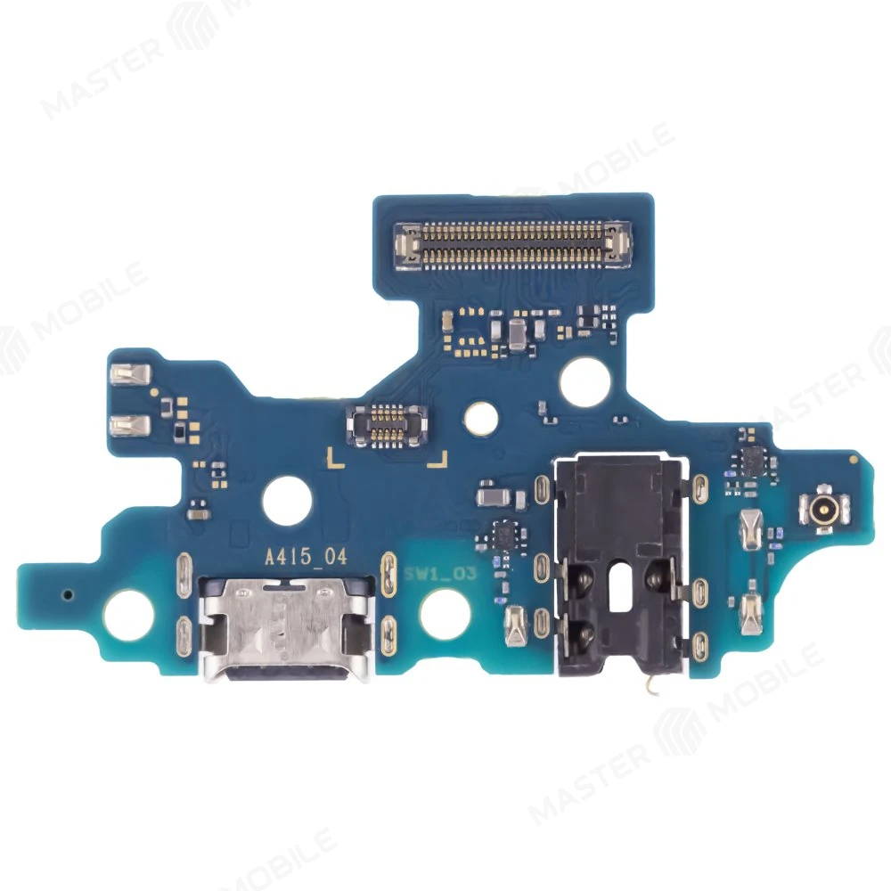 Нижняя плата для Samsung A415 Galaxy A41 с комп. + разъем зарядки + разъем гарнитуры + микрофон  фото №1