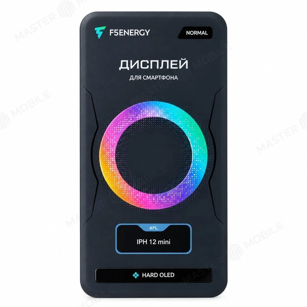 Дисплей для Apple iPhone 12 mini + тачскрин (черный) (F5ENERGY) (Hard Oled) (площадка под IC) (NORMAL) фото №5