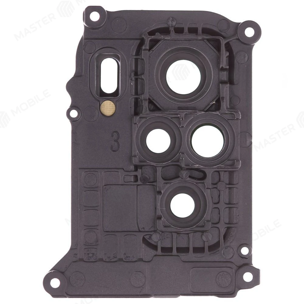 Стекло задней камеры для Xiaomi Redmi Note 10 4G (M2101K7AG) / Redmi Note 10S (M2101K7BG) / Poco M5s (2207117BPG) (в рамке) (белый) фото №2