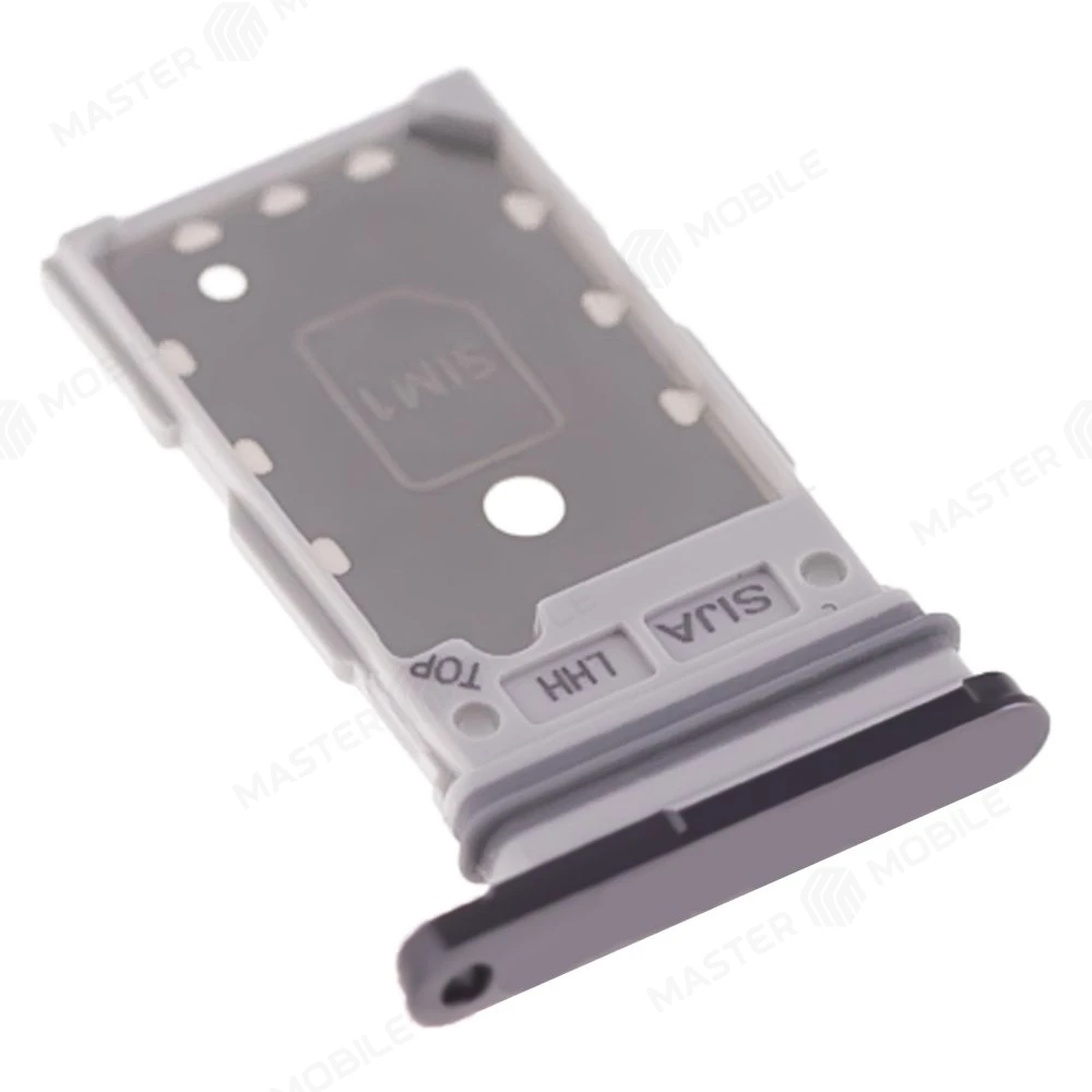 Держатель сим-карты для Samsung S901 Galaxy S22 / S906 Galaxy S22+ (черный) фото №3