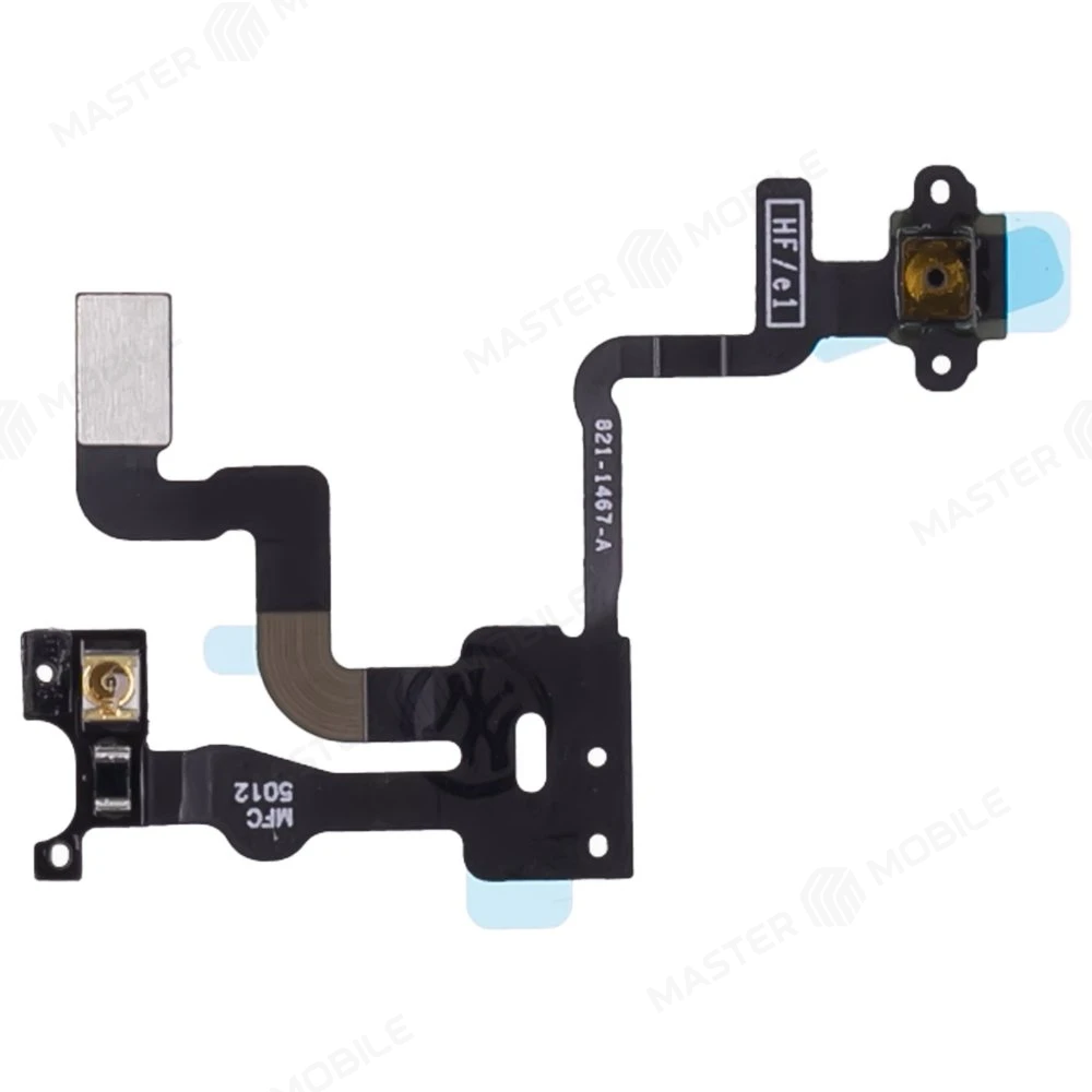Шлейф для Apple iPhone 4s с комп. (на кнопку включения) + сенсор