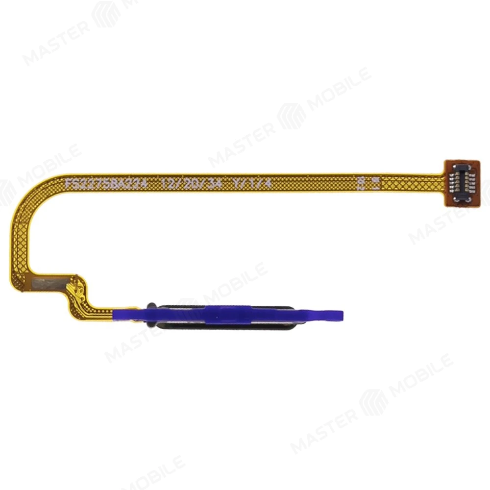 Шлейф для Xiaomi Redmi 9T (M2010J19SG/Y) / Poco M3 (M2010J19CG) с комп. + сканер отпечатка пальца (желтый) фото №2