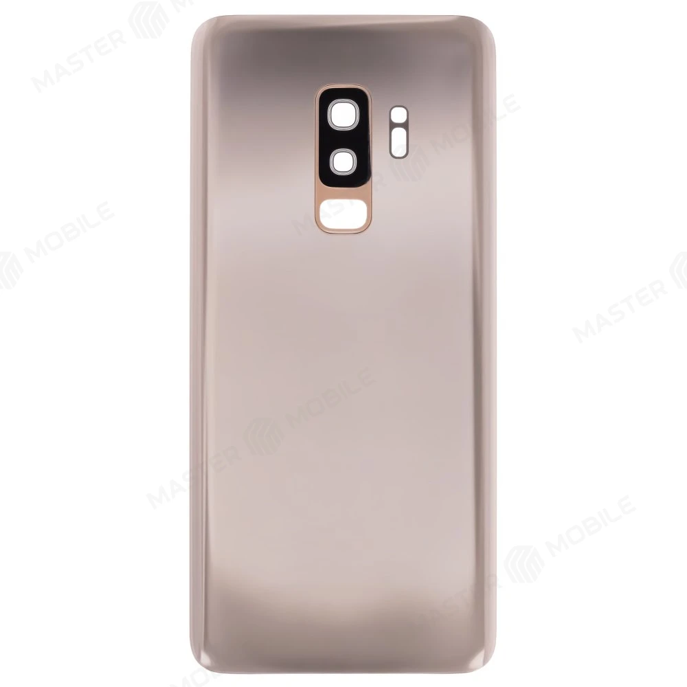 Задняя крышка для Samsung G965 Galaxy S9+ (золотистый) (в сборе со стеклом камеры)